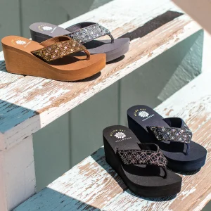 Women Yellow Box Flip Flops>Whittier Wedge Sandal