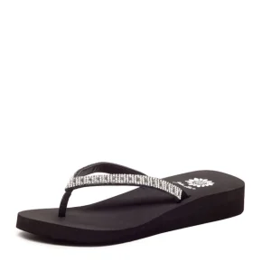 Women Yellow Box Flip Flops>Zemily Rhinestone Sandal