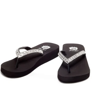 Women Yellow Box Flip Flops>Zemily Rhinestone Sandal