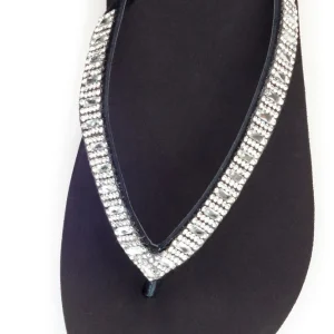 Women Yellow Box Flip Flops>Zemily Rhinestone Sandal