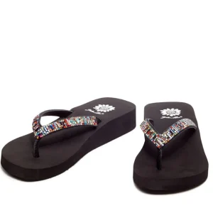 Women Yellow Box Flip Flops>Zemily Rhinestone Sandal