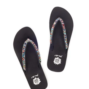 Women Yellow Box Flip Flops>Zemily Rhinestone Sandal