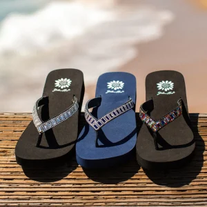 Women Yellow Box Flip Flops>Zemily Rhinestone Sandal